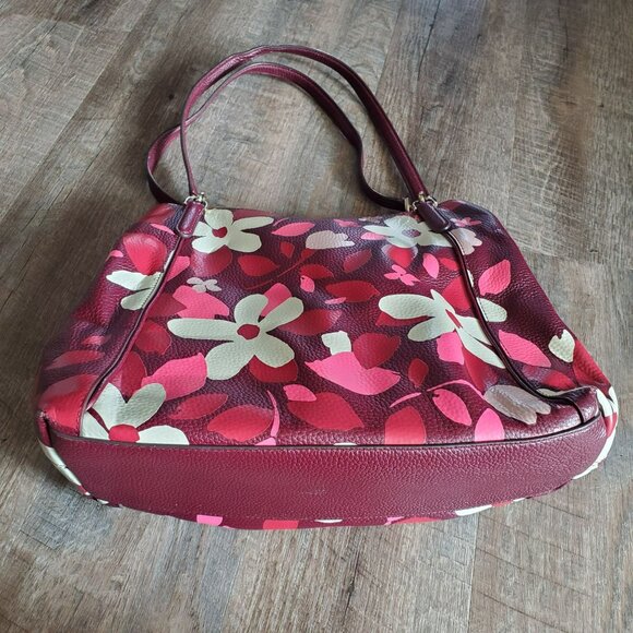 Kate Spade Jackson Forest Floral Pink White Burgundy wkru7017 - Picture 3 of 11